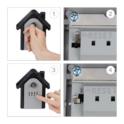 Armoire à clés avec serrure à code à quatre chiffres
