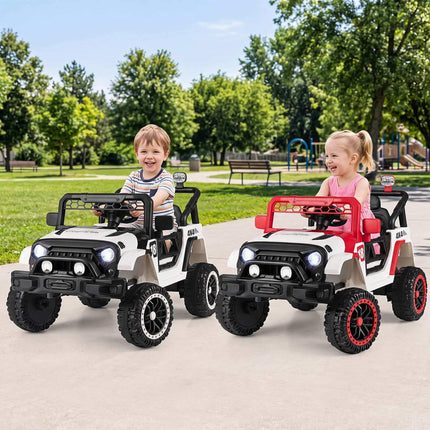 Kids' 12V Electric Car, Remote Control, Black, 60kg Capacity