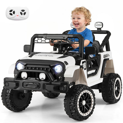 Kids' 12V Electric Car, Remote Control, Black, 60kg Capacity