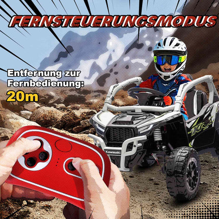 Dětské elektrické autíčko 12V s dálkovým ovládáním, šedá