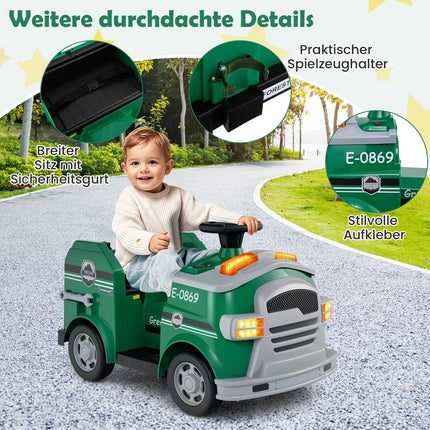12V Kinder-Feuerwehrauto zum Aufsitzen mit Spielzeug-Feuerlöscher