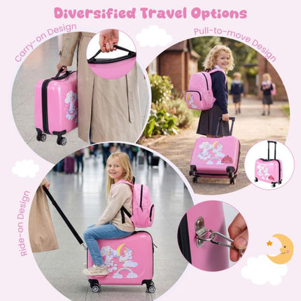 Kinder 2-teiliges Reiseset, Rollkoffer, Rucksack