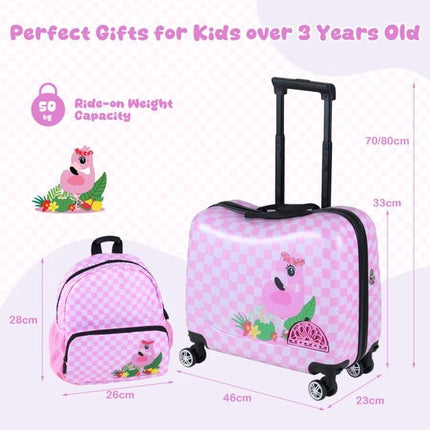 Kinder 2-teiliges Reiseset, Rollkoffer und Rucksack
