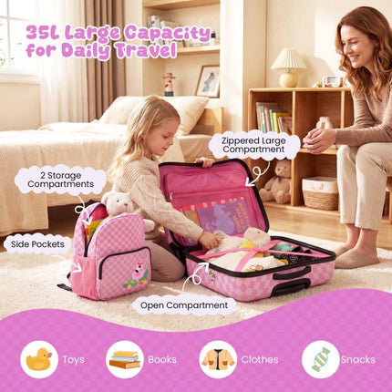 Kinder 2-teiliges Reiseset, Rollkoffer und Rucksack