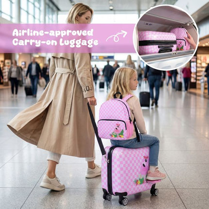 Kinder 2-teiliges Reiseset, Rollkoffer und Rucksack