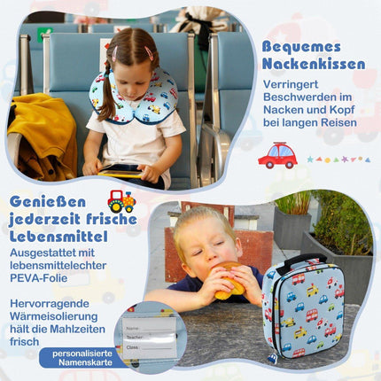 Kids' 5-Piece Luggage Set: 16"" Suitcase, Backpack, Blue