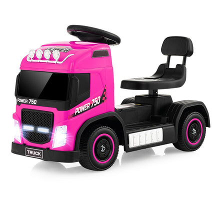 Kinder 6V Elektro-Rutschauto (Truck), verstellbarer Sitz, Pink