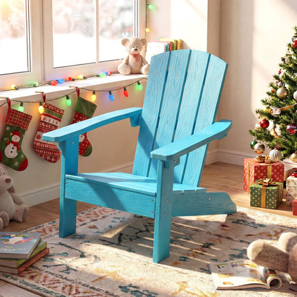 Kids Adirondack Chair, All-Weather HIPS, Turquoise