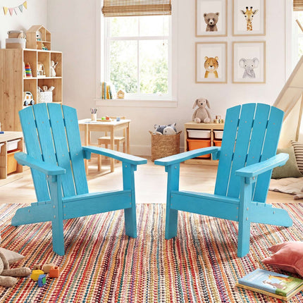 Kids Adirondack Chair, All-Weather HIPS, Turquoise