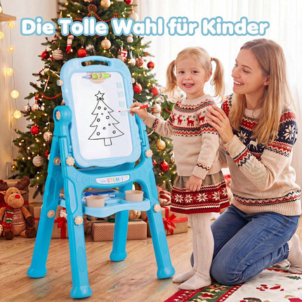 Kids Adjustable 4-in-1 Art Easel with Accessories