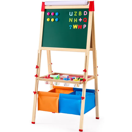 Kids Art Easel, 3-in-1 Double-Sided Magnetic Board