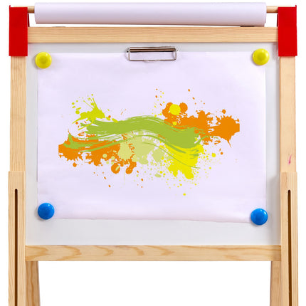 Kids Art Easel, 3-in-1 Double-Sided Magnetic Board