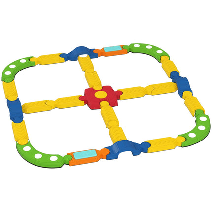 Kinder-Balancierbalken, interaktiv, rutschfest, farbenfroher Kunststoff