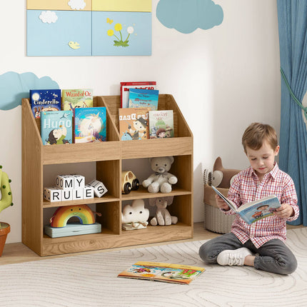 Bücherregal für Kinder, 3-stöckiges Präsentationsregal, 4 Fächer