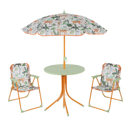 Kids' Camping Furniture Set with Adjustable Parasol