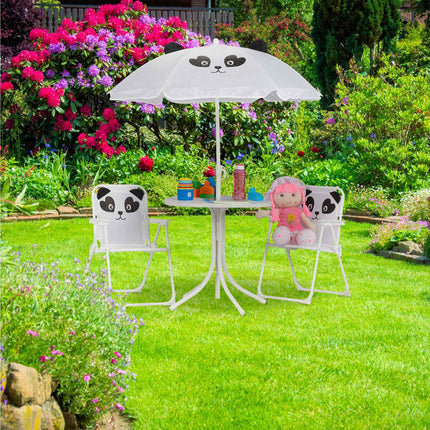 Kids' Camping Set with Adjustable Parasol – 4 Pieces