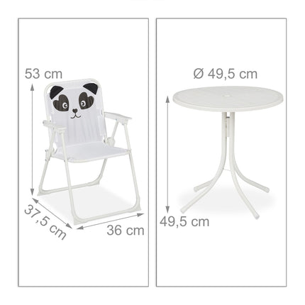 Kids' Camping Set with Adjustable Parasol – 4 Pieces