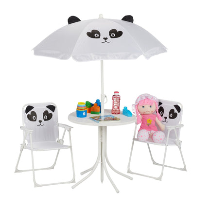 Kids' Camping Set with Adjustable Parasol – 4 Pieces