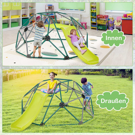 Kids Climbing Dome with Slide, Fabric Platform, 180kg Capacity