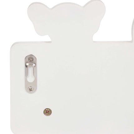 Kids' Coat Rack with 4 Hooks, 15 x 38 cm, MDF & Pine