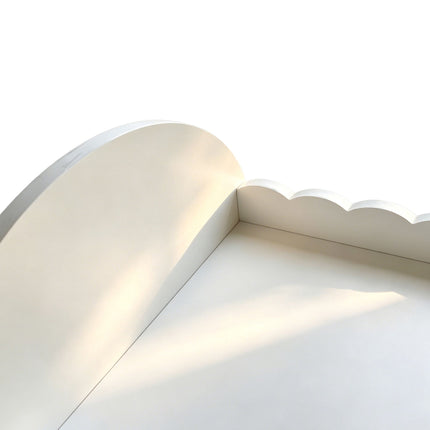 Kids' Coat Rack with Mirror – White MDF, Acrylic