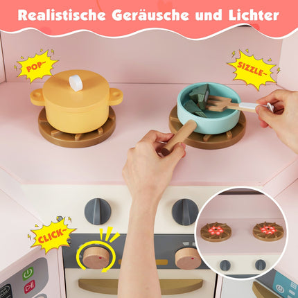 Kids' Corner Holzküche mit Lichtern & Geräuschen
