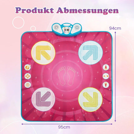Kids Dance Mat with LED Lights & Memory Game