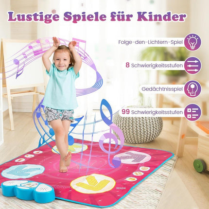 Kids Dance Mat with LED Lights & Memory Game