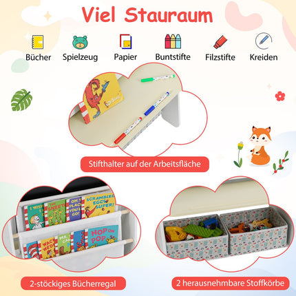 Kinderstaffelei mit Stuhl, Magnettafel & Kreidetafel