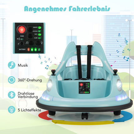 Kinder Elektro Bumper Car 12V mit Fernbedienung & Joysticks