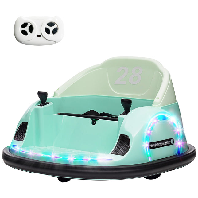 Elektrisches Kinder-Bumper-Car, 360°-Drehung, 2 km/h, Grün