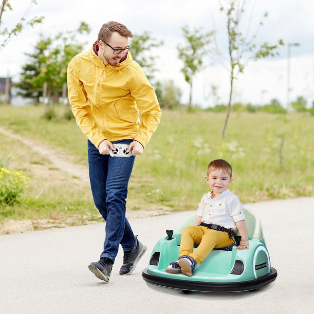 Elektrisches Kinder-Bumper-Car, 360°-Drehung, 2 km/h, Grün