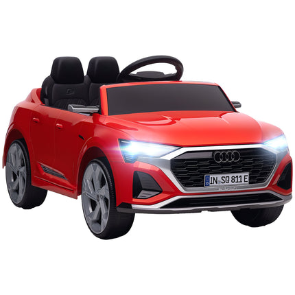 Dětské elektrické auto Audi Q8 12V, dálkové ovládání, světla, hudba, červené