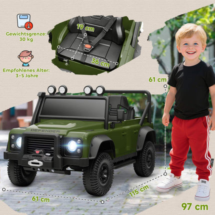 Kinder Elektroauto, 12V Akku, Fernsteuerung, Grün