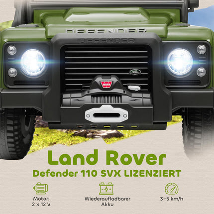 Kinder Elektroauto, 12V Akku, Fernsteuerung, Grün