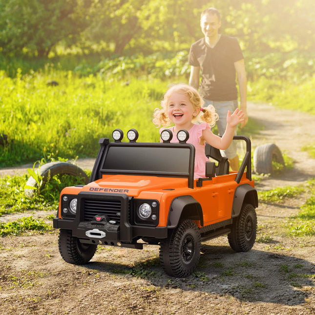 Kinder-Elektroauto, 12V Batterie, Fernbedienung, Orange