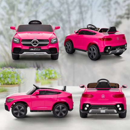 Kids Electric Car, 12V, Remote Control, LED, Music, Pink
