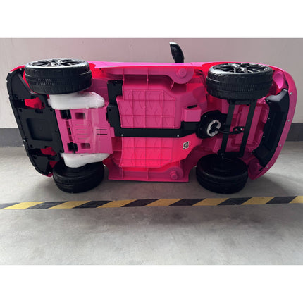 Kids Electric Car 12V with 2.4G Remote Control and 2 Motors, Soft Start, Pink