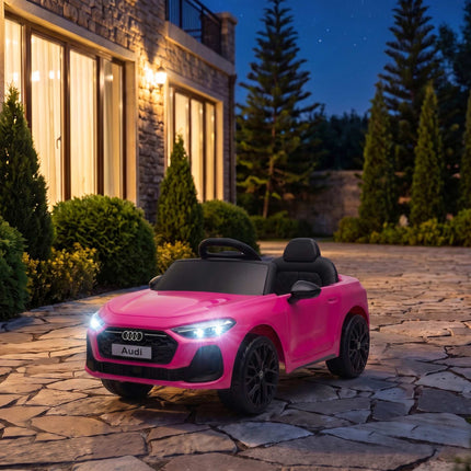 Kids Electric Car 12V with 2.4G Remote Control and 2 Motors, Soft Start, Pink