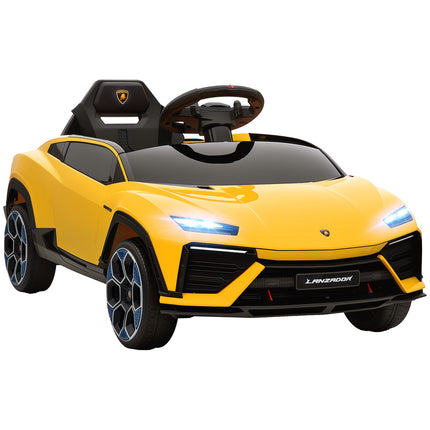 Kinder-Elektroauto 12V mit Fernbedienung, 2 Motoren, Gelb