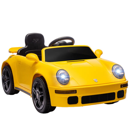 Kinder-Elektroauto, 12V mit Fernbedienung, MP3, LED-Lichtern, Gelb