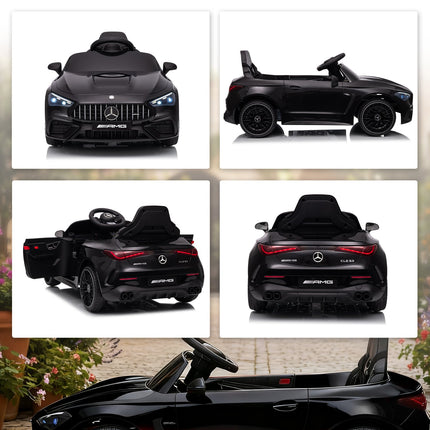 Kinder-Elektroauto, Mercedes Design, 12V, Fernbedienung, Schwarz