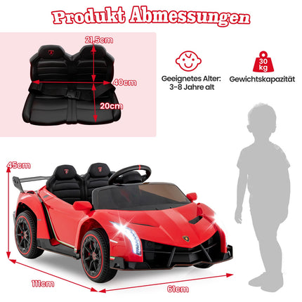 Kinder-Elektro-Lamborghini mit Fernbedienung und LED-Lichtern