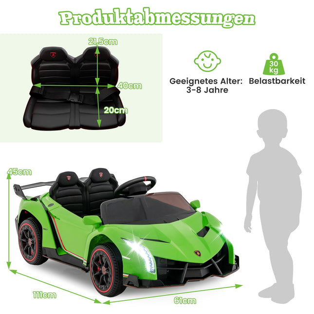 Kinder-Elektro-Lamborghini mit Fernbedienung und LED-Lichtern