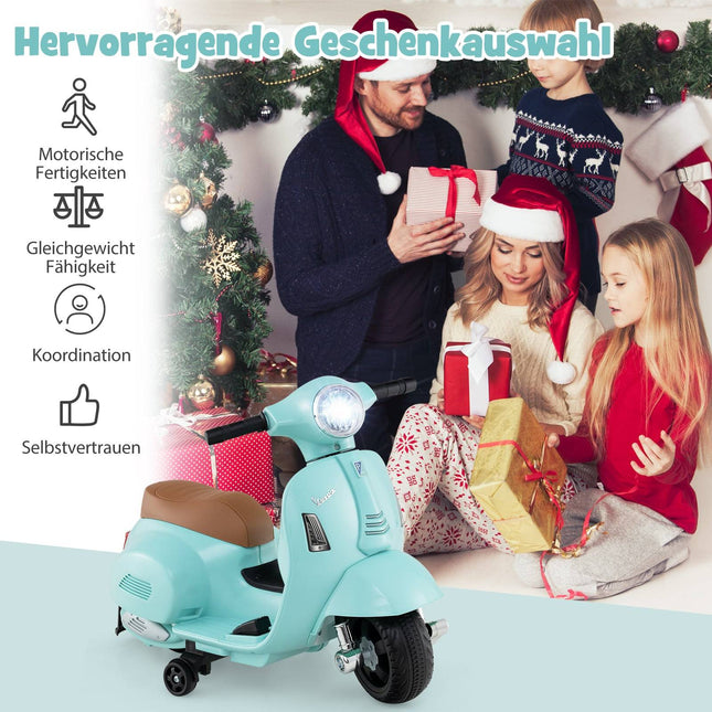 Kinder-Elektromotorrad 6V mit LED-Scheinwerfer, Blau