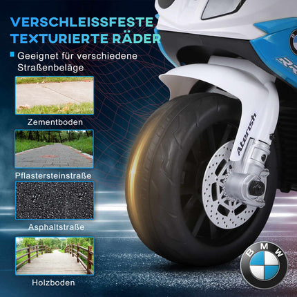 Kids' Electric Motorcycle 6V with Lights & Music, Blue