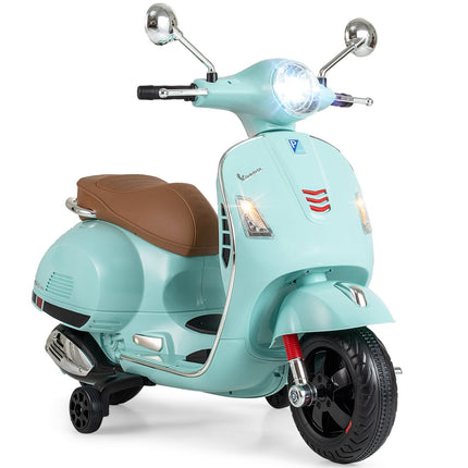 Kinder-Elektromotorrad mit LED-Lichtern, Grün