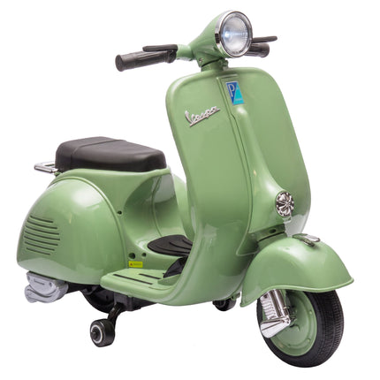 Kids Electric Motorcycle with Training Wheels, USB, Music