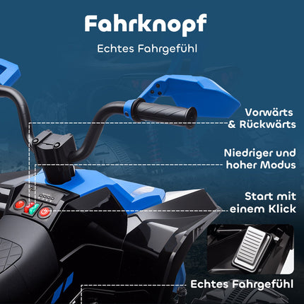 Kinder Elektro Quad, 24V, 4 Räder, USB, MP3, 6.5 km/h