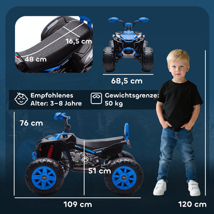 Kinder Elektro Quad, 24V, 4 Räder, USB, MP3, 6.5 km/h